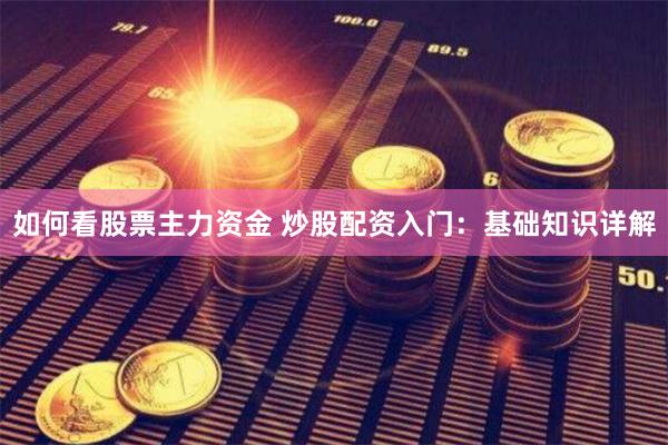 如何看股票主力资金 炒股配资入门：基础知识详解